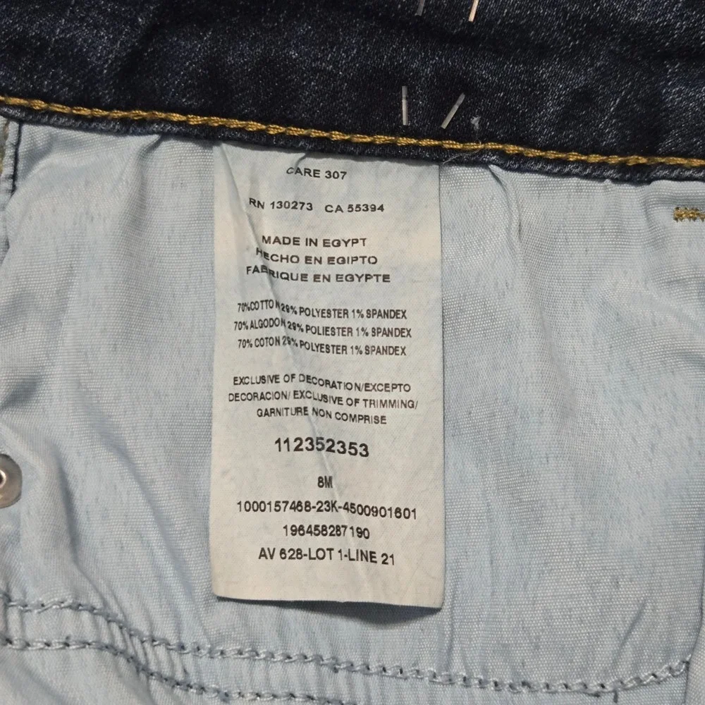 Lee Denim Shorts Women‎ 8M Dark Wash Stretch